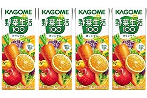 KAGOME Vegetable life 100 Original (Paper Pack) 200ml ×4 With MAIKO sticker Pio big bazar
