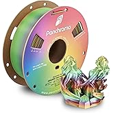 Polymaker Panchroma Gradient Silk Rainbow PLA 3D Printing Filament 1.75mm 1kg, Smooth Color Transitions, Shiny Silk Finish, High Speed Printing, Ideal for Home Décor, Toys, Cosplay, Miniatures & Gifts
