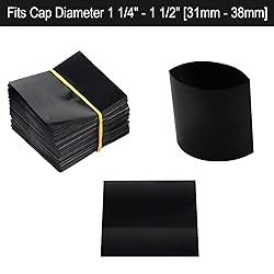 Black Shrink Bands,65x60 mm 200 Pieces Black