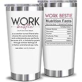 NewEleven Galentines Day Gifts For Coworker Friends – Work Bestie Gifts For Women Friendship - Unique Present Ideas For Coworker Leaving, Going Away, Goodbye, Farewell Party – 20 Oz Tumbler