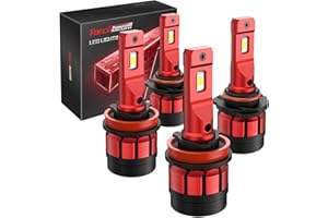 Torchbeam 9005/HB3 H11/H8/H9 LED Lights, 56000LM 9005/HB3 H11/H8/H9 White Bulbs with Turbo Cooling Fan, Super Brightness, 5 Mins Quick Installation, Non-Polarity, Plug and Play, Pack of 2