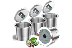 RETHONE Reusable K Cup for Keurig: Stainless Steel K Cup Coffee Pods Compatible with Keurig 1.0 & 2.0 Coffee Makers Machine, BPA-Free Refillable Coffee Filters with Tight Seal, Easy to Clean