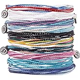 Pura Vida Bracelets Pack Friendship Bracelet Pack - Set of 10 Stackable Bracelets for Women, Handmade Bracelets & Cute Bracelets, Beach Accessoriess - 10 String Bracelets