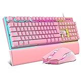 RedThunder K10 Wired Gaming Keyboard and Mouse and