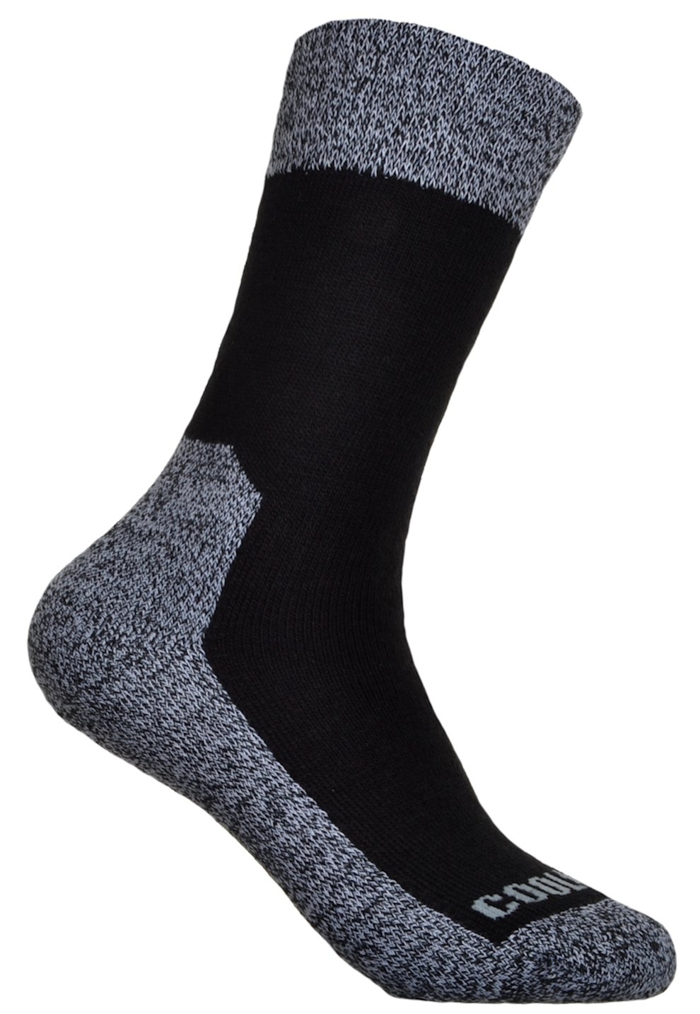 2 Pairs of Men's Black Wool Coolmax Walking Socks warm socks, UK 8-11
