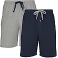 Hanes Mens 2 Pack Cotton Sleep Short, 7.5" Inseam, Comfortable and Breathable, Assorted Colors