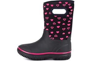 Outee Toddler Kids Warm Waterproof Neoprene Rain Boots