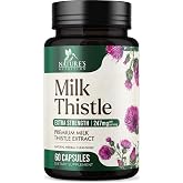 Milk Thistle Supplement - Powerful Liver Cleanse Detox &amp; Repair Formula - Milk Thistle with Silymarin Marianum &amp; Dandelion Extract - Natural Herbal Liver Health Complex - Made in USA - 60 Capsules
