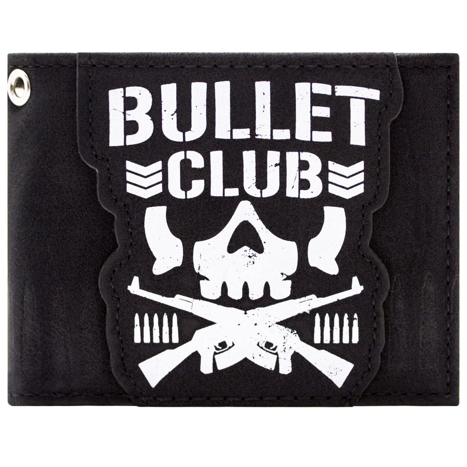 Bullet Club Bone Soldier Japanese Wrestling Emblem Wallet Bifold Id Card, Black