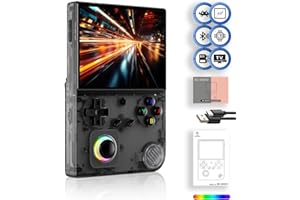 FINGEREVO RG40XXV Handheld Game Console 4.0-in 640 * 480 IPS OCA Screen 3200mAh 64Bit System RG 40XXV Black Transparent