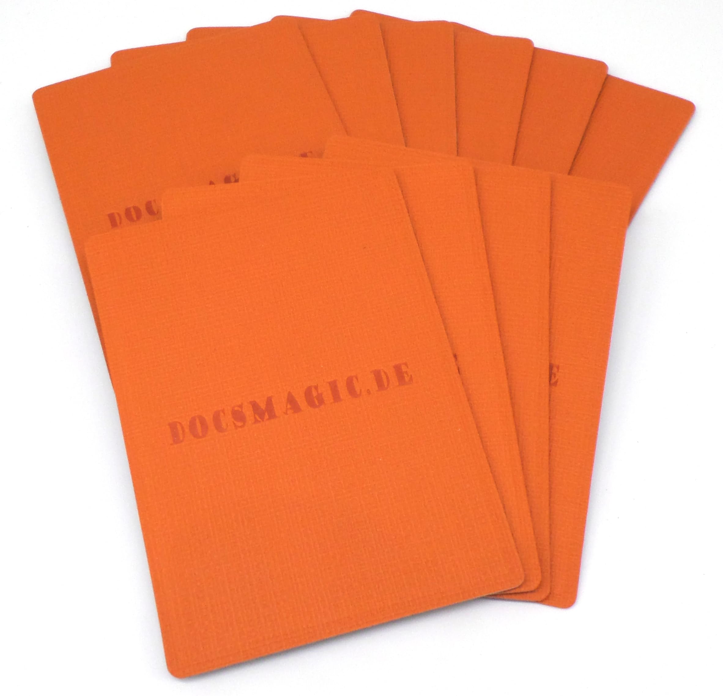 docsmagic.de 10 Premium Deck Divider for Storage Flip Tray Box Orange