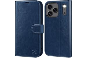 OCASE Compatible with iPhone 17 Pro Wallet Case, PU Leather Flip Folio Case with Card Holders RFID Blocking Kickstand [Shockproof TPU Inner Shell] Phone Cover 6.3 Inch 2025, Blue