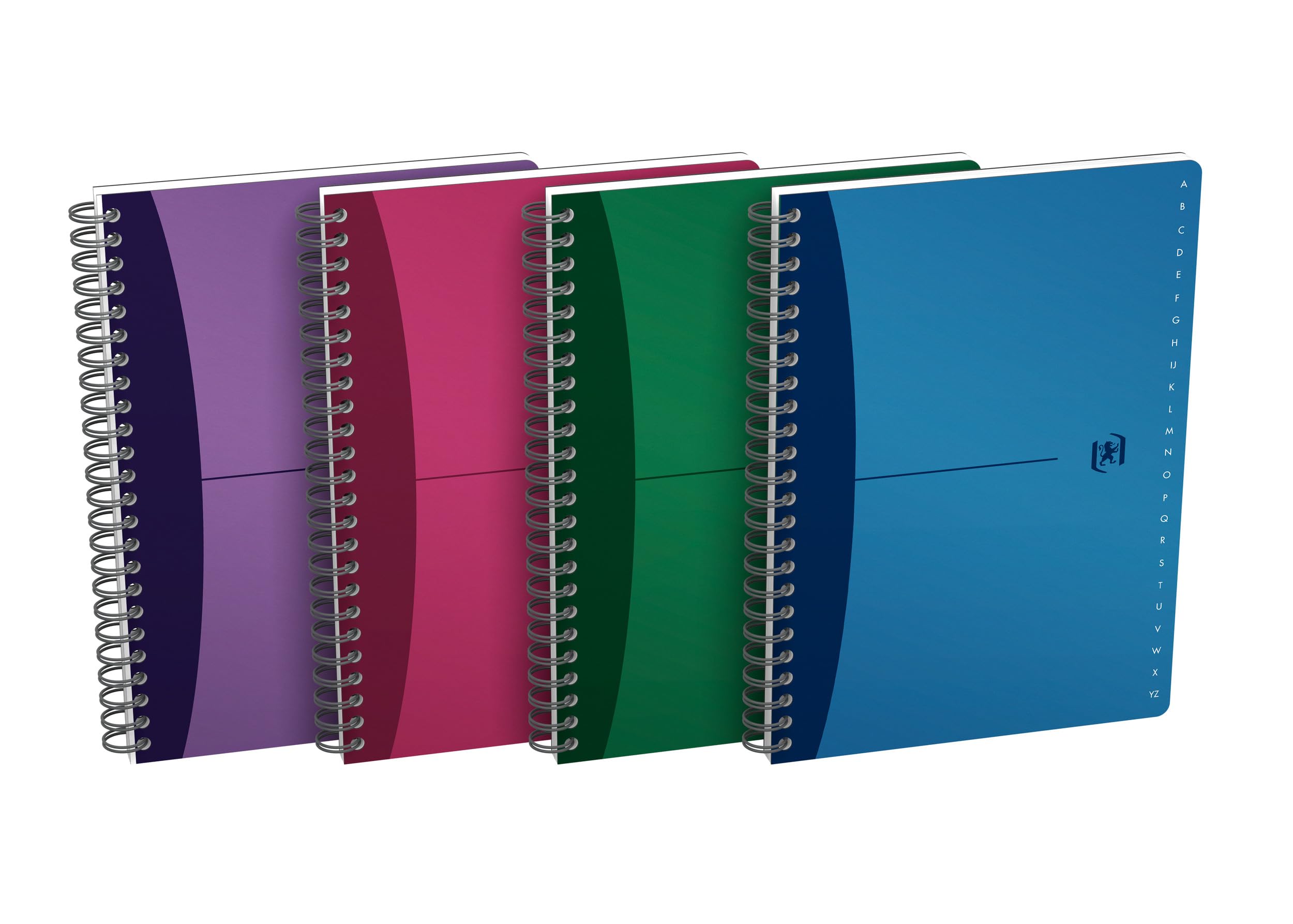 Oxford Set of 10 Polypropylene Cover Book Format: 14.8 x 21 CM 180 Pages Lined réglure 7 MM