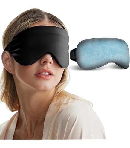 FISURA - Cold Eye Mask "P*tain Of Hangover" Cold Black Eye Mask Gel Mask For Puffy Eyes And Dark Circles Migraine Reusable Cold Eye Mask Refreshing