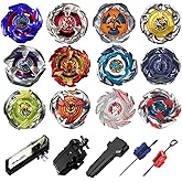 Cxdhzlx X Battling Spinning Tops, 12 Battle Gyro Top Set, Burst Battling Stadium, Two Way Launchers Grip Starter, Great Gifts for Children Age 8 10 12