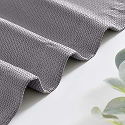 Vangao Blue Valances for Windows Basket Weave