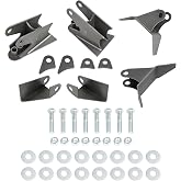 KUAFU Triangulated 4 Link Brackets Suspension Kit Universal Weld On Steel | Air Ride Fit 2.75", 3" Axle Size