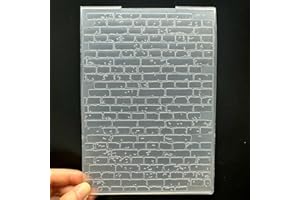 ZHXCGOOYX 3D Plastic Embossing Folder Template Christmas Dotted Brick Wall Texture 5x7 Inch for Card Making DIY Scrapbooking Paper Crafting Handmade Crafts Scrapbooking Arts Supplies Scrapbook Decor