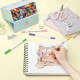 Ohuhu 120 Colour Dual Tip Markers Brush Fineliner Art Pens with Case Maui Series view 8
