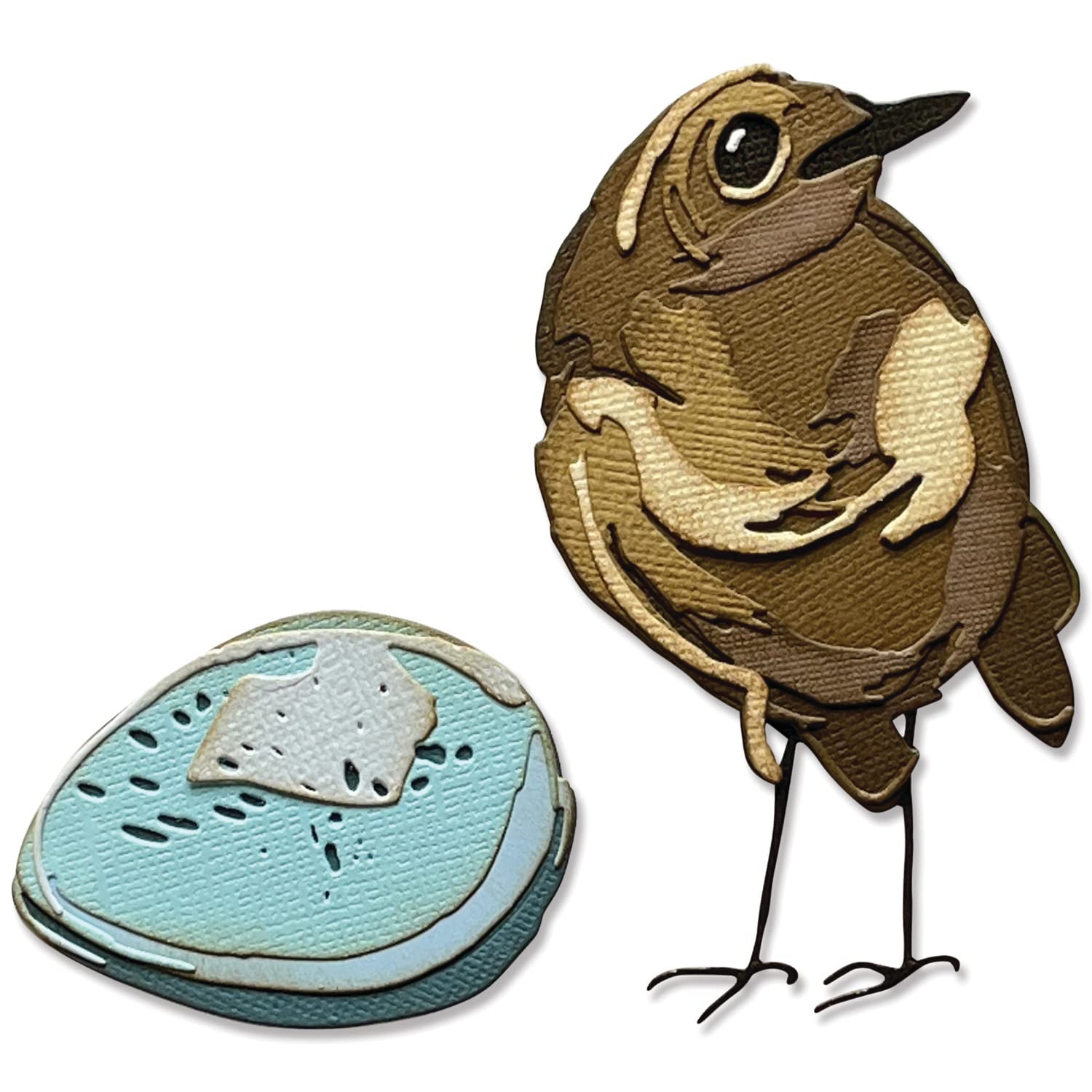 Sizzix Thinlits Die Set 11PK Bird & Egg Colorize by Tim Holtz, 665857, Multicolor, One Size