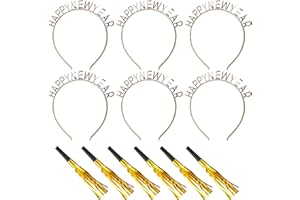 LaVenty 2026 Happy New Year Party Supplies 2026 Photo Booth Props New Year Headband Eve Party Supplies Photo