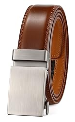 guvoosm Men's Belt Ratchet Leather Dress Suit