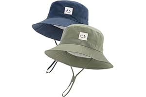 FURTALK Baby Sun Hat Smile Face Toddler Boys Girls Bucket Hat 0-5 Years Kids UPF 50+ Sun Protection Summer Hats