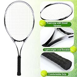 VercanMonth 4 Pack Tennis Rackets for Adults