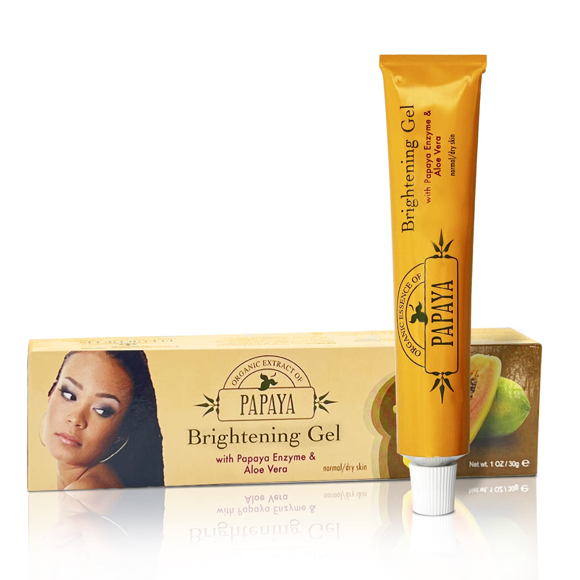 Organic Extract of Papaya Brightening Gel Tube | 30g | 1Oz
