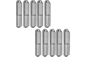 MOUNTAIN_ARK 10 Pack 3" x 5/8" Weld On Bullet Hinges, 304 Stainless Steel Weldable Lift Off Hinges for Trailer Ramp Gate BBQ Smoker