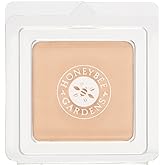 Honeybee Gardens Pressed Mineral Powder Foundation Refill, Luminous, Lightly Warm Neutral Shade, Adjustable Coverage, Natural Finish, With Botanical Extracts And Vitamin E, 7.5g