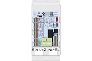 ECOJAY SmartZone-2L: 2 Zone Controller KIT w/ Temperature Sensor - Replace Honewell, ewc, zonefirst HVAC Zone Control Panels