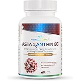 WELLNESS EXTRACT Astaxanthin-GG – AstaREAL™ Astaxanthin Supplement, GG-Gold® Geranylgeraniol, DeltaGold® Tocotrienols Supports Eye, Skin and Heart Health - 60 softgels