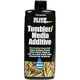 FLITZ Tumbler Media Additive - Ammonia-Free Brass Cleaner (7.6oz) | USA-made, ammonia-free tumbling polish for ammunition brass, copper, and other metals. Removes oxidation and powder residue
