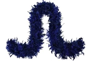 MAOFENG Turkey Feather Boa 1.64 Yards 30g /2 Yards 80g for Halloween Party Costume Decoration