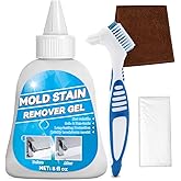 Mould Stain Remover Gel, Heavy Duty Mould Remover Gel, Home Stain Cleaner, Suitable for Shower, Toilet, Washing Machine, Bath