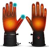 Heated Gloves for Men Women Rechargeable Waterproof Electric Motorcycle Gloves for SKI Snowboard Camping Hiking Camping