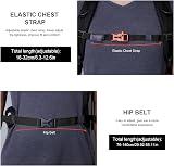 MOUNTAINTOP 40L Hiking Backpack Water Resistant Trekking Rucksack 55x33x20cm view 6