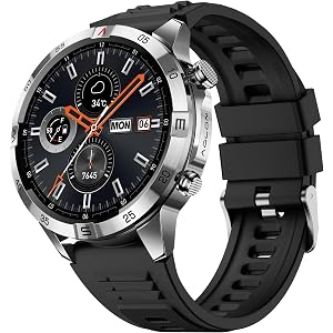 AOLON GT6PRO Military Tactical Watch, 1.51" AMOLED 1ATM Waterproof | Rugged military watch with 1.51" AMOLED screen, waterpro