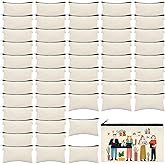 50pcs Blank DIY Craft Canvas Pencil Case Makeup Pouch Canvas Pouch Multi-Purpose Travel Toiletry Zipper Bag Bulk Cosmetic Bags for Makeup Toiletry Stationary Storage