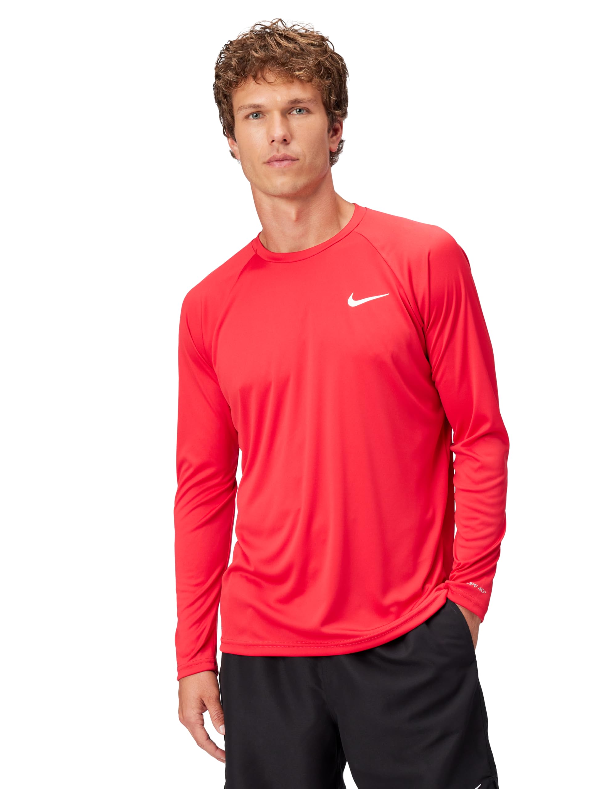 Nike Men's Long-Sleeve Hydroguard,University Red,Small Image