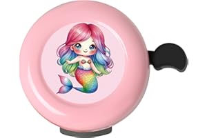 Dankeler Kids Bike Bell for Little Girls, Pink Handlebar Ring Bell for Toddlers, Universal Bicycle Bell for Scooter, Tricycle