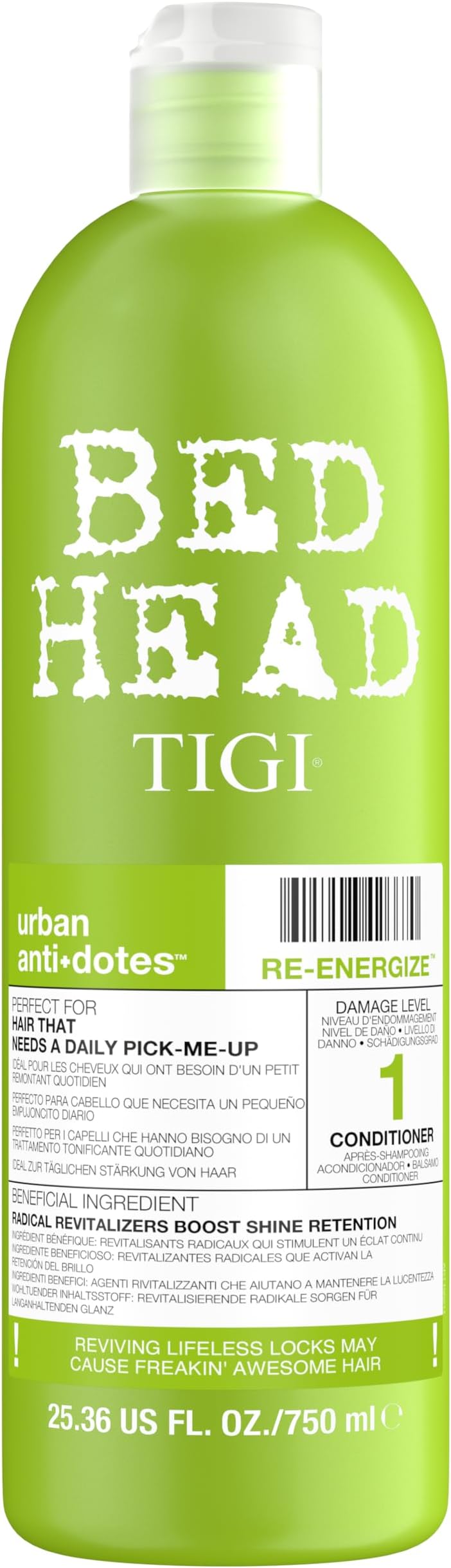 Bed Head by TIGI Re-Energise Conditioner 750 ml