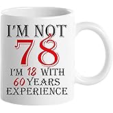 1948 78th Birthday Gifts for Women Men, Turning 78 Years Old Birthday Gift Coffee Mug, Funny 78th Birthday Gifts Ideas - Fathers Day Mothers Day Christmas Birthday for Mom, Dad, Grandma, Grandpa