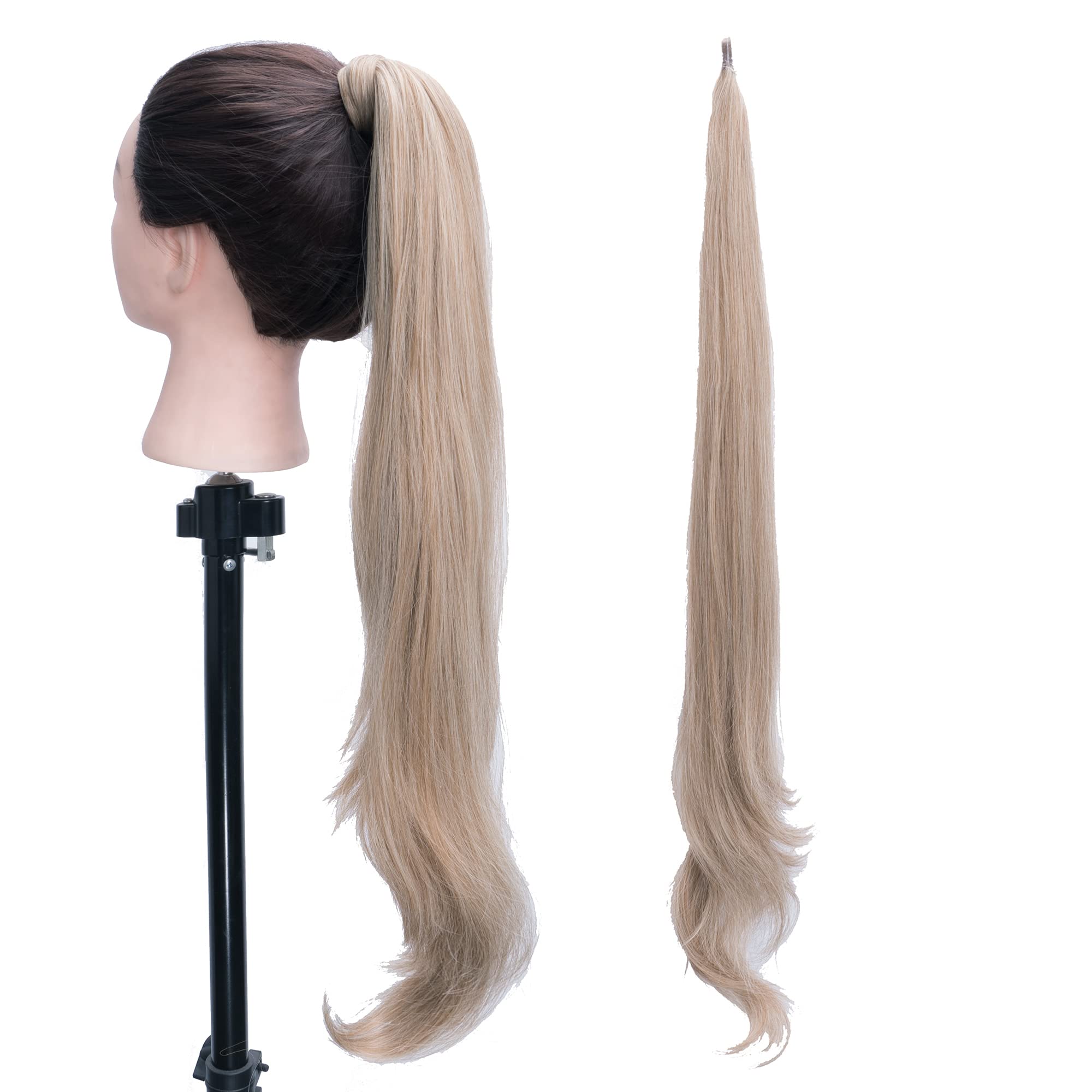 IMISSU Hair Extension Pony Tail Flexible Hair Ponytails Hairpieces (Honey Blonde)