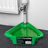 SPI Plumb Tub Radiator Draining Tub Green 1.4L Flexible 10 12 15 22mm view 3
