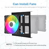 ELUTENG 2.5 to 3.5 Inch HDD SSD Adapter Bracket Mount Kit 2 Pack Black Metal view 4