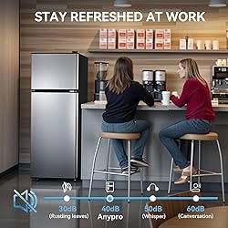 Anypro 3.6 Cu.Ft Fridge with Freezer, Double Door
