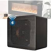 Trebisky Fire Crackler Sound Machine, Bluetooth Fireplace Speaker (Gen 2) | Bluetooth speaker with realistic fireplace comfort crackling sounds soothing white noise for electric gas fireplace at home