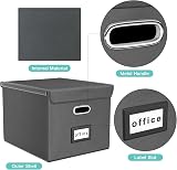 Okydoky Portable File Organizer Box with Lids Collapsible Linen Storage view 3